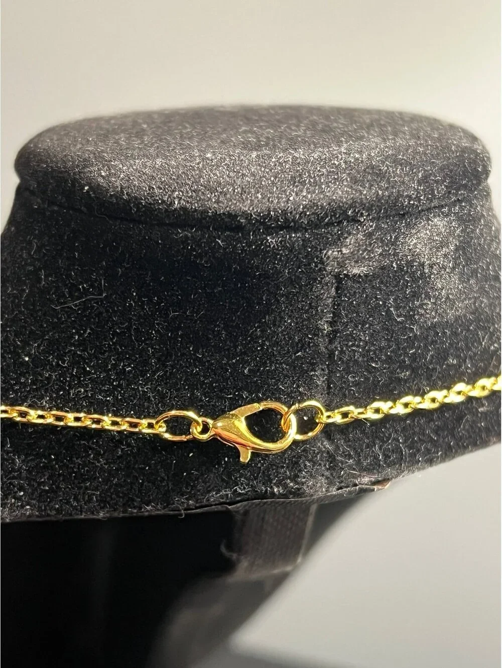 Gold Kate Spade Pendant on a Chain Link Necklace, Pave Set Crystals (18”)